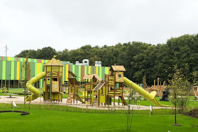 Spielanlagen für Freizeitparks und Zoos – Kletteranlage aus Holz von eibe.